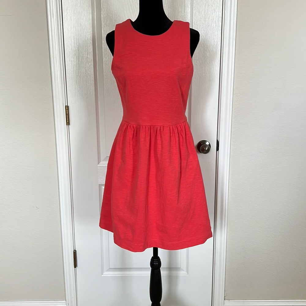 J. Crew Factory Daybreak Dress Coral Sz S